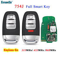 Oibwye ปุ่ม3/4สมาร์ท Keyless กุญแจรีโมต315MHz 433MHZ 868MHz สำหรับ Audi Q5 A4L A5 A6 A7 A8 RS4 RS5 8T0 959 754J/8T0 754 J