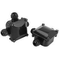 คุณภาพสูง 3-Way 10 External for Outdoor 68 IP Junction Waterproof Connectors Pack Junction Box, Box Lighting of Black