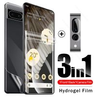 3To1 Front Back Soft Hydrogel Film For Google Pixel 7 Pro 5G Screen Protector Not Glass Googe Pixel7 7pro Pixel7pro Camera Glass