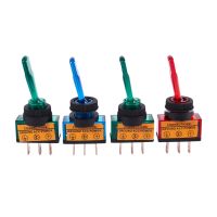 4PC 12V DC 20A LIGHT ILLUMINATED TOGGLE SWITCH CONTROL CAR BOAT DASH SPST ON/OFF