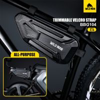 WILD MAN XT4 Road Mountain Bicycle Bag EVA Hard Shell Waterproof Triangle Bag Electric Motorcycle Side Bag Rear Rack Bicycle Bag