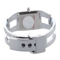 Kimio Womens celet Bangle Quartz Wrist Watch White