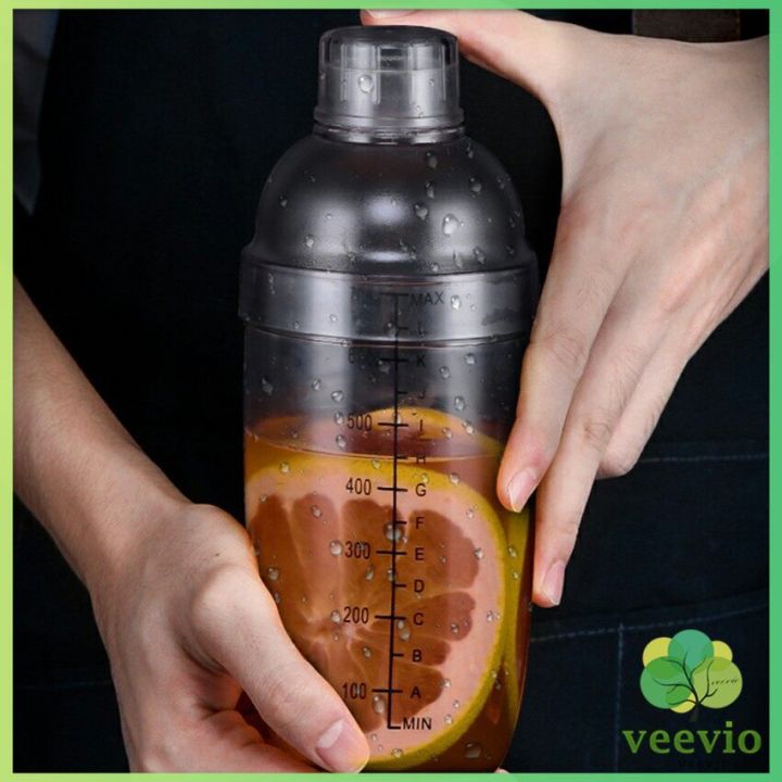 veevio-แก้วเชคค็อกเทล-เครื่องมือบาร์เทนเดอร์-สเกลคู่-ร้านชานม-snow-grams-cup