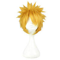 sunkepo6392 30cm/11.8 "ตัวละครอะนิเมะ Uzumaki Naruto synthetic YELLOW hair costume คอสเพลย์