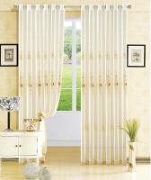 Curtain design ผ้าม่านประตู-หน้าต่าง รุ่น TN16-TN22 ผ้าโปร่งพื้นสีขาว-ปักลาย  (จำนวน 1 ผืน)