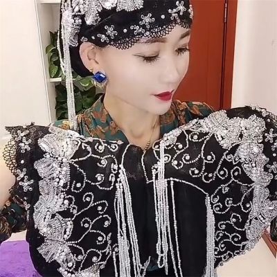 【YF】 Muslim Headscarf For Women Freeshipping Lace Hollowed Malaysia Hijab Summer Prayer Cap Hat Kufi Saudi Arabia Headwraps