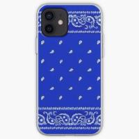 ♀ Blue Bandana Phone Case for iPhone X XS XR Max 11 12 13 Pro Max Mini 5 5S SE 6 6S 7 8 Plus Pattern Fashion Flower Silicon Dog