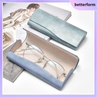 BETTERFORM แว่นตากรอบแข็ง กล่องใส่แว่นตา หนังพียู ปลอกหุ้มแข็ง กล่องเก็บของสำหรับเก็บ แฟชั่นสำหรับผู้หญิง ป้องกันแรงดัน สำหรับผู้หญิง