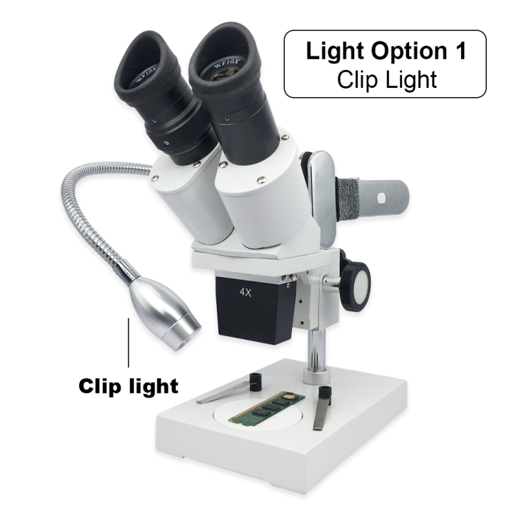 กล้องสองตา10x-หรือ20x-หรือ30x-หรือ40x-กล้องจุลทรรศน์แบบสเตอริโอพร้อมไฟติดคลิปเสริม-wf10x-ซ่อมกล้องจุลทรรศน์อุตสาหกรรมสำหรับซ่อมสมาร์ทโฟนและการตรวจสอบ-pcb