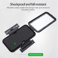 Hard Shell Telephone Holder Support Moto Bicycle Rear View Mirror Stand Mount Waterproof Scooter Motorcycle Motorbike Phone Bag