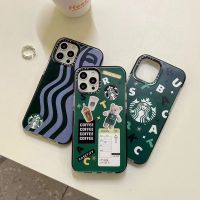 Casetify เคสโทรศัพท์มือถือ ซิลิโคนนุ่ม ลายสตาร์บัคส์น่ารัก สําหรับ Iphone 13 12 Promax 11 xsmax xr 7p 8plus 11promax