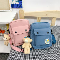 Bag Female Japanese Style Simple Small Square Bag Fresh Girl Nylon Shoulder Bag Student Leisure Shoulder Bag Small Bag