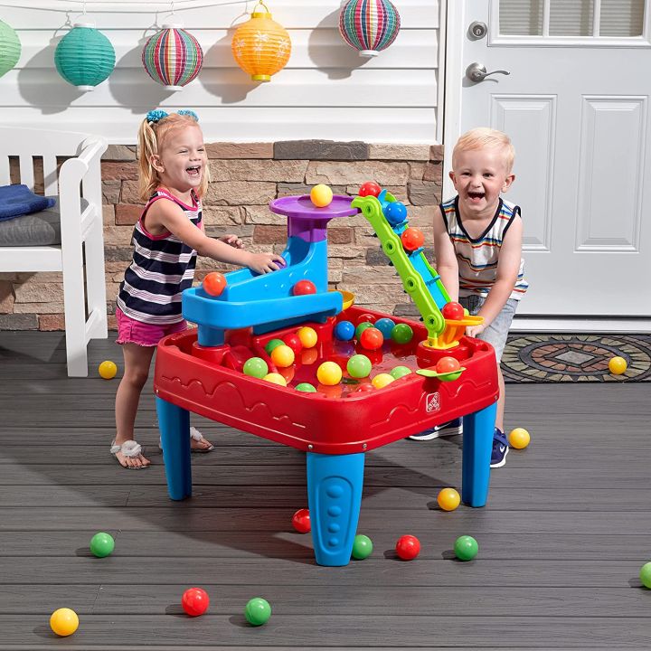โต๊ะเล่นน้ำ-โต๊ะเล่นทราย-ของเล่นเด็ก-stem-table-step2-แถมลูกบอล-10-ลูก