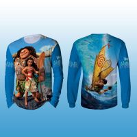 [In stock] 2023 design Moana art Animation T-Shirt 1 tgn Short/Long fullprinting ，Contact the seller for personalized customization of the name