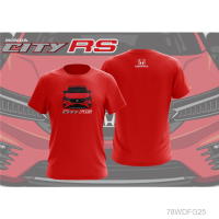 2023 New Honda City Rs Tshirt Jersey Sublimation Unisex Short Sleeve S-5XL Summer Fashion T-shirt