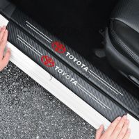 Hot New Toyota Ready Stock Carbon Fiber Car Door Sill Sticker Protecto（Free Tools）u-59 zhi