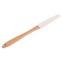 Scraper Durable Wood Handle Utensil Spatula Cream Butter Removable Silicone