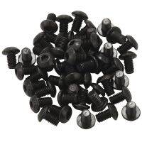 M5x8mm Button Head Hex Socket Cap Screw Bolt Black 50 pcs