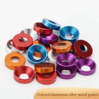 2 Pc M2 M3 M4 M5 Colored Aluminum Alloy Metal Gasket Countersunk Flat Head Washer Screw Circular Flat Washer Nails Screws  Fasteners