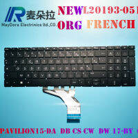 NEW ORG FR FRENCH KEYBOARD FOR for HP PAVILION 15-DA DB DW 17-BY 17-CA 15-CS CW TPN-C135 C136 laptop black L20193-051