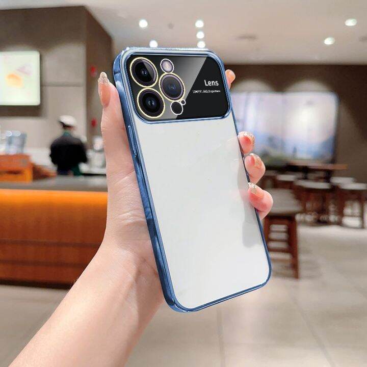 เคสสำหรับ-iphone-14-13-12-pro-plus-เคส-iphone12-iphone14สูงสุดฝาหลังอ่อนนุ่มชุบซิลิโคน-tpu-ยืดหยุ่นเคสกันกระแทกมือถือเลนส์กล้องถ่ายรูปป้องกันแบบใส