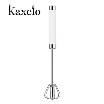 1pc Semi-automatic Rotary Egg Beater, Stainless Steel Egg Whisk, Kitchen  Tools,Hand Press Whisk, Home Baking Tools, Cream Egg Hand Mixer Push Whisk  Blender For Home - Versatile Tool For Egg Beater, Milk