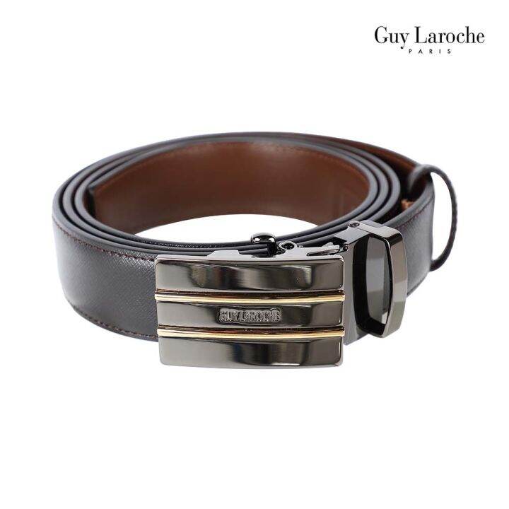 guy-laroche-เข็มขัดหนังผู้ชาย-รุ่น-mgb0004a-สีน้ำตาล