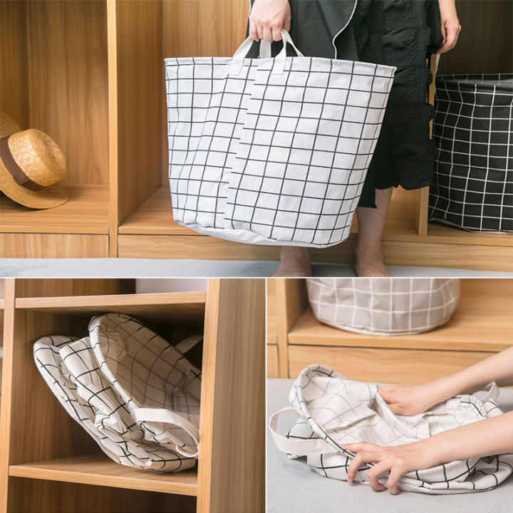 ตะกร้าผ้า-ตะกร้าผ้าพับได้-ตะกร้าใส่ผ้า-แบบพับเก็บได้-ไซส์ใหญ่-ของใช้ในบ้าน-ห้องนอน-ตะกร้าใส่ผ้า-แบบพับเก็บได้-พกพาสะดวก-foldable-laundry-basket-ivvy