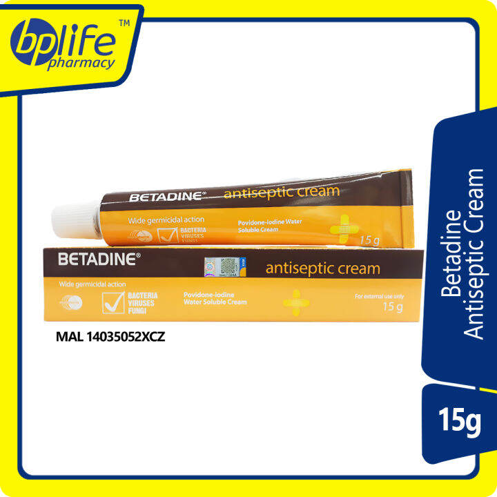 Betadine Antiseptic Cream 15g Lazada