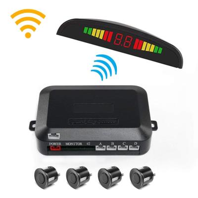 wireless Car Auto Parktronic Parking Sensor System With 4 Sensors Reversing Car Parking Radar Monitor Detector LED Display Alarm Systems  Accessories