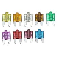 10 PCS 5A 40A Small Fuse inserts car insurance tablets small fuse with lamp car inserts fuse