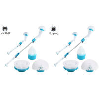 Electric Spin Scrubber Turbo Scrub Cleaning Brush Cordless Chargeable Bathroom Cleaner with Extension Handle Adaptive Brush Tub