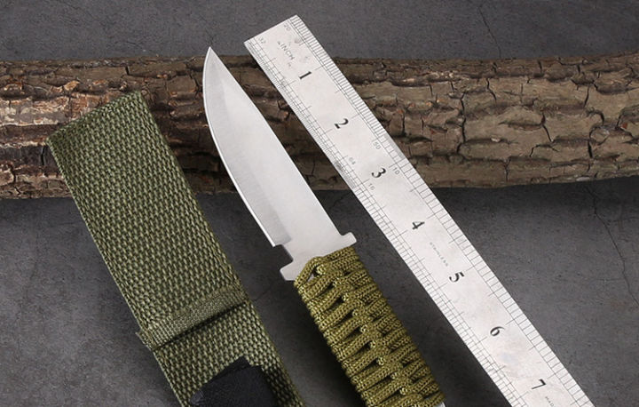 knife-x-315-มีดเดินป่า-สีเงิน-ด้ามจับพันผ้าอย่างดี-มีดพกพา-ยาว-7-นิ้ว-มีดแคมป์ปิ้ง-ฟรีซองเก็บมีดอย่างดีm15