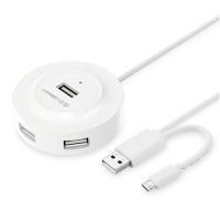 4 Ports USB 2.0 HUB with Micro USB2.0 OTG USB Splitter Adapter with Cable for Laptop PC Computer USB Hubs