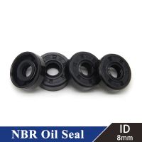 ID 8mm NBR karet nitril segel minyak TC-8 x 14/15/16/18/22x4/4.5/5/7/8mm nitril segel minyak bibir ganda