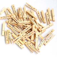 7.2cm/10pcs Wooden Photo Clips Memo Paper Peg Clothespin DIY Stationery Postcard Wedding Party Craft Homemade Decoration Clips Pins Tacks