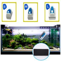 Magnetic Aquarium Fish Tank Brushes Floating Clean Glass Window Algae Scraper Cleaner Brush Plastic Sponge Accessories Tools