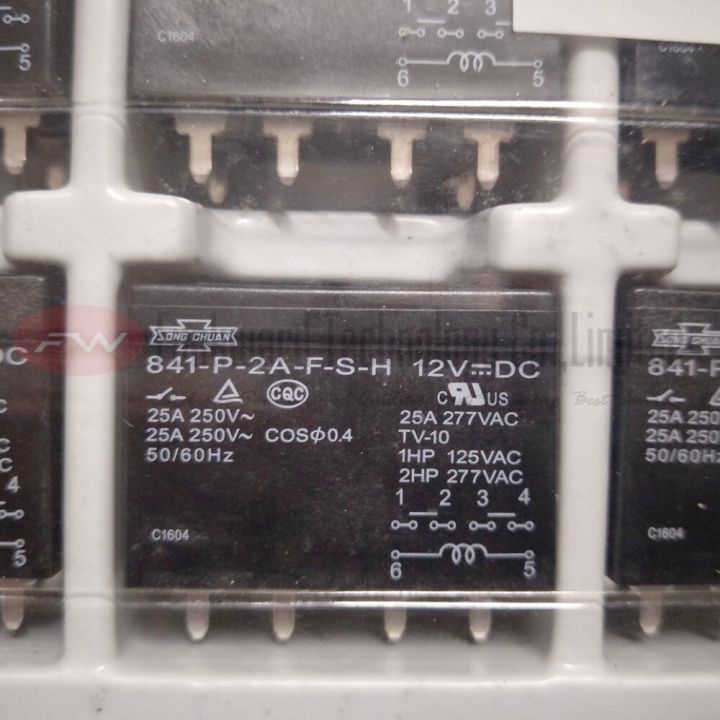 【❉HOT SALE❉】 EUOUO SHOP 841-p-2a-f-s-h-12vdc Power Relay 250vac 6 Pins