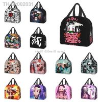 ▫✈ Kimetsu No Yaiba Nezuko Kamado Insulated Lunch Bag Portable Demon Slayer Anime Thermal Cooler Bento Box for Women Kids School