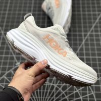 2022 New Original HOKA ONE ONE Bondi 8 low top shock absorbing road running shoes for men women ladies sport sneakers White walking training jogging s