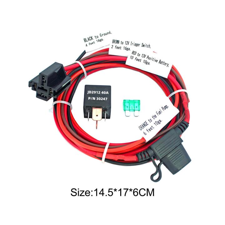 ชุดติดตั้งรีเลย์ปั๊มเชื้อเพลิง-ccaire-อเนกประสงค์กันน้ำสำหรับระบบ12v