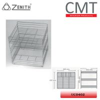 5#UC-0402 ตะแกรง 3 ชั้นใส่ขวด 450x430x450 มม.