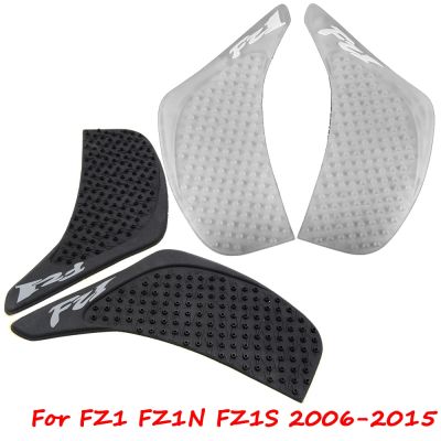 แผ่นกันลื่นสติกเกอร์ติดสนับเข่าสำหรับยามาฮ่า FZ1 FZ-1 FZ1N FZ1S 2006-2015ที่ยึดจับด้านข้างของถังแก๊สรถจักรยานยนต์