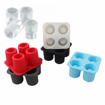 1pc Four Cavity Cup Shaped Ice Cube Tray Silicone Ice Mold For