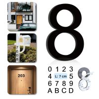 【LZ】✼✔  0 To 9 3D Number Sticker Self Adhesive  Acrylic Door Plate Sign  For Home Mailbox Hotel Address Door Label Home Decor