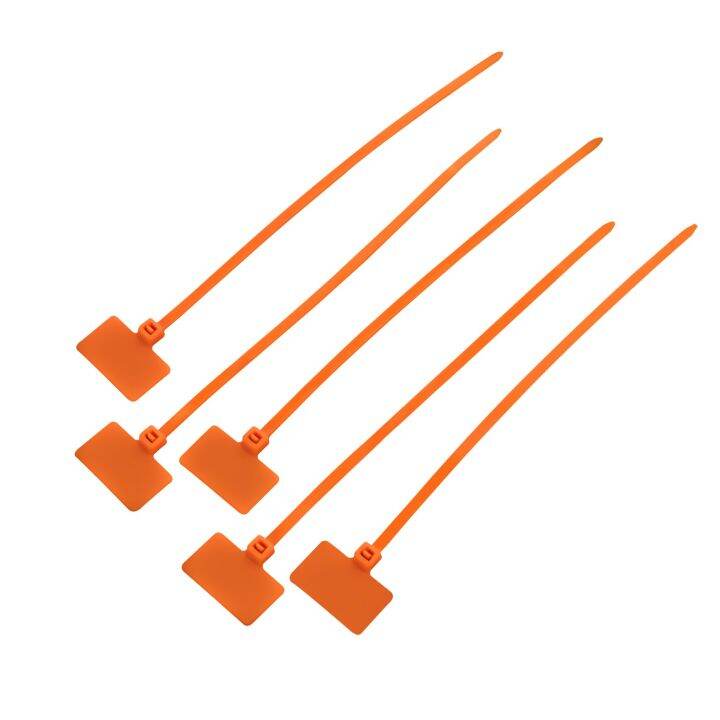 50 pcs Easy 4*150mm Nylon Cable tag labels Plastic loop markers Cable