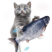 Moving Fish Electric Toy For Cat USB Charger Interactive Cat Chew Bite Toys Supplies Kitten Fish Flop Cat Wagging Toy