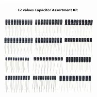 120pcs 1set of 120pcs 12 values 0.22UF-470UF Aluminum Electrolytic Capacitor Assortment Kit Set Pack Electrical Circuitry Parts