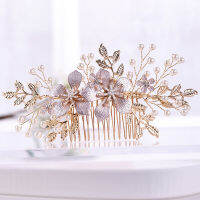 Girls Hair Combs With Color-preserving Alloy Flower Design For Women Mother Daughter Friends