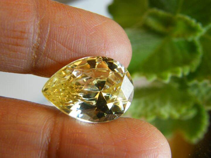 cz-คิวบิกเซอร์โคเนีย-เพชรรัสเซีย-cubic-zirconia-รูป-ทรงหยดน้ำ-สีนกขมิ้น-canary-american-diamond-stone-drop-shape-13x18-mm-light-yellow-1-pcs-เม็ด